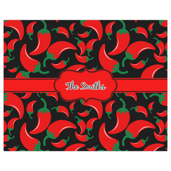 Chili Peppers Indoor / Outdoor Rug - 8'x10' - Front Flat