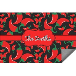 Chili Peppers Indoor / Outdoor Rug - 2'x3' (Personalized)