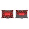 Chili Peppers  Indoor Rectangular Burlap Pillow (Front and Back)