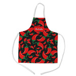 Chili Peppers Kid's Apron - Medium (Personalized)
