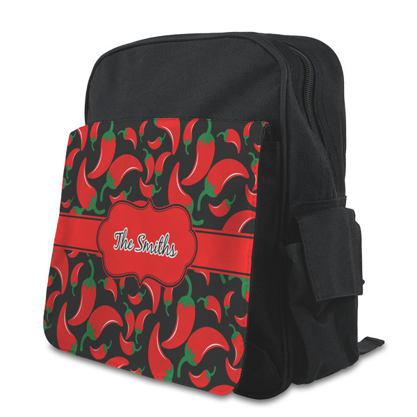 Custom Chili Peppers Preschool Backpack (Personalized)
