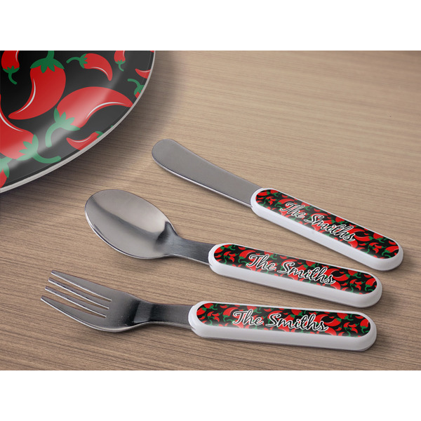 Chili Peppers Kids Flatware w/ Plate