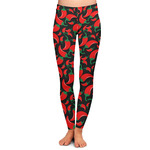 Chili Peppers Ladies Leggings - Extra Large