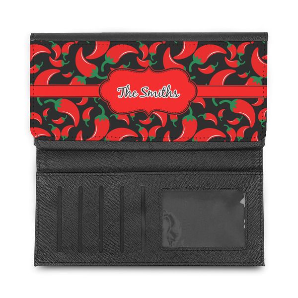 Chili Peppers Ladies Wallet - Half Way Open