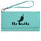 Chili Peppers Ladies Wallet - Leather - Teal - Front View