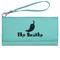 Chili Peppers Ladies Leatherette Wallet - Laser Engraved- Teal (Personalized)