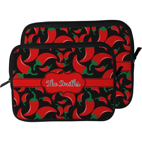 Chili Peppers Laptop Sleeve (Size Comparison)