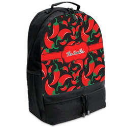 Chili Peppers Backpacks - Black (Personalized)