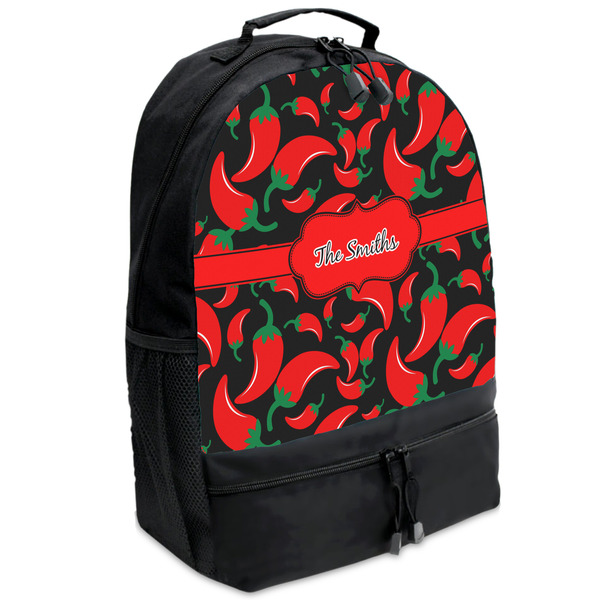 Custom Chili Peppers Backpacks - Black (Personalized)