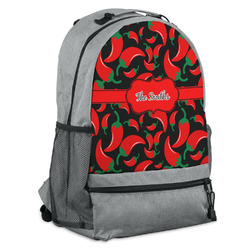 Chili Peppers Backpack - Grey (Personalized)