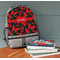 Chili Peppers Large Backpack - Gray - On Desk