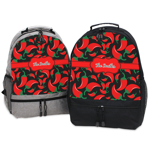 Chili Peppers Large Backpacks - Both