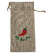 Chili Peppers Large Burlap Gift Bags - Front