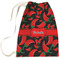 Chili Peppers Large Laundry Bag - Front View