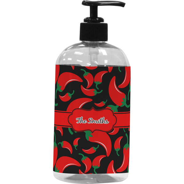 Custom Chili Peppers Plastic Soap / Lotion Dispenser (Personalized)