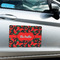Chili Peppers Large Rectangle Car Magnets- In Context