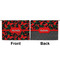 Chili Peppers Large Zipper Pouch Approval (Front and Back)