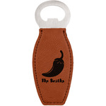 Chili Peppers Leatherette Bottle Opener (Personalized)