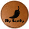 Chili Peppers Faux Leather Iron On Patch - Round (Personalized)