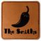 Chili Peppers Leatherette Patches - Square