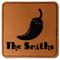 Chili Peppers Faux Leather Iron On Patch - Square (Personalized)