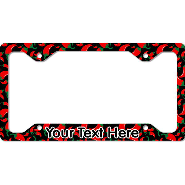 Custom Chili Peppers License Plate Frame - Style C (Personalized)