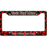 Chili Peppers License Plate Frame - Style B (Personalized)