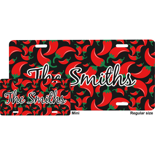 Chili Peppers License Plate (Sizes)