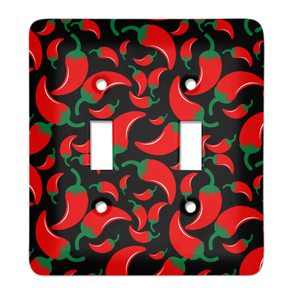 Custom Chili Peppers Light Switch Cover (2 Toggle Plate)