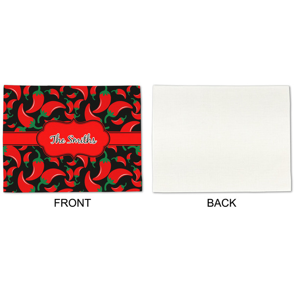 Chili Peppers Linen Placemat - APPROVAL Single (single sided)