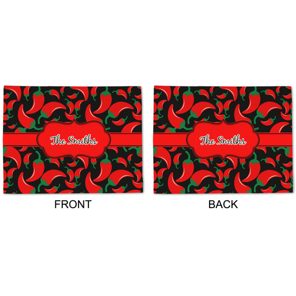 Chili Peppers Linen Placemat - APPROVAL (double sided)