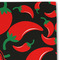 Chili Peppers Linen Placemat - DETAIL