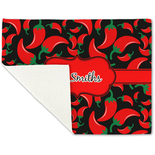 Chili Peppers Linen Placemat - Folded Corner (single side)