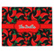 Chili Peppers Single-Sided Linen Placemat - Single w/ Name or Text