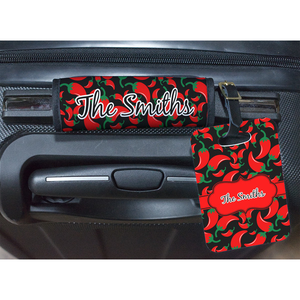 Chili Peppers Luggage Wrap & Tag