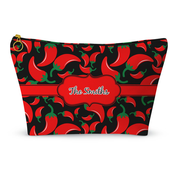 Custom Chili Peppers Makeup Bag - Small - 8.5"x4.5" (Personalized)
