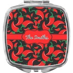 Chili Peppers Compact Makeup Mirror (Personalized)