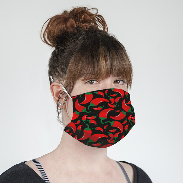 Chili Peppers Mask - Quarter View on Girl