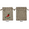 Chili Peppers Medium Burlap Gift Bag - Front Approval