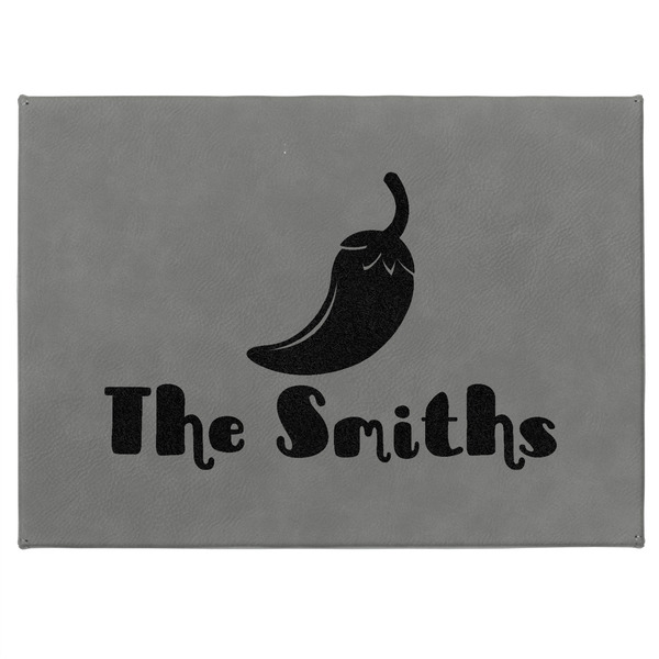 Chili Peppers Medium Gift Box with Engraved Leather Lid - Approval