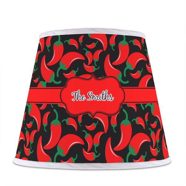 Chili Peppers Poly Film Empire Lampshade - Front View