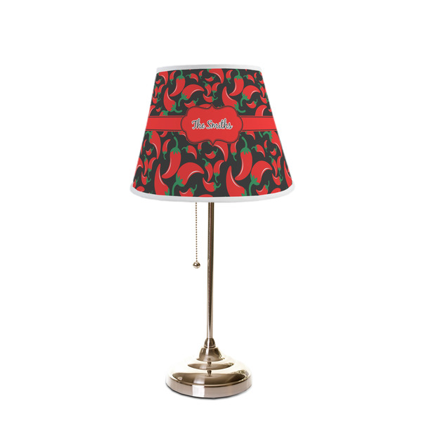 Chili Peppers Poly Film Empire Lampshade - On Stand