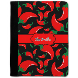 Chili Peppers Notebook Padfolio - Medium w/ Name or Text