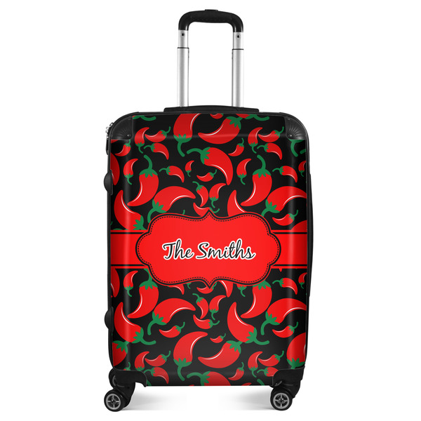 Custom Chili Peppers Suitcase - 24" Medium - Checked (Personalized)