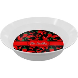 Chili Peppers Melamine Bowl (Personalized)
