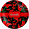 Chili Peppers Melamine Plate 8 inches