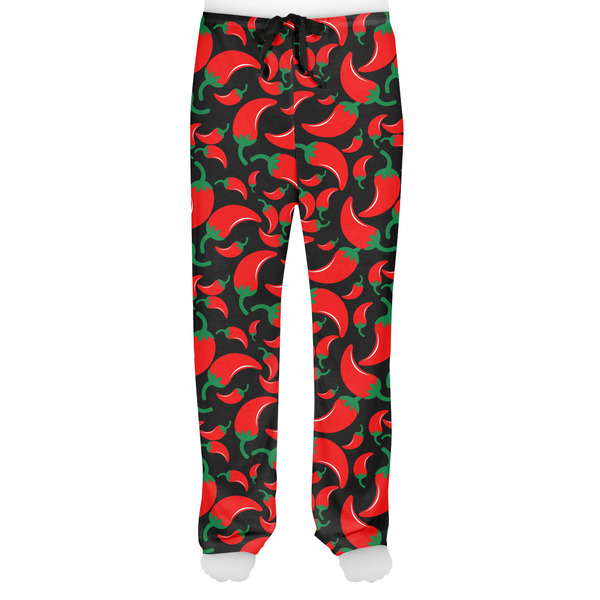 Chili Peppers Men's Pjs Front - on model