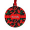 Chili Peppers Metal Ball Ornament - Front