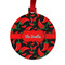Chili Peppers Metal Ball Ornament - Double Sided w/ Name or Text