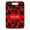 Chili Peppers Metal Luggage Tag - Front Without Strap